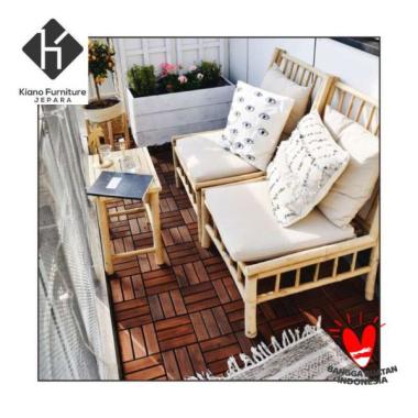 PARKET KAYU JATI (HEMAT ISI 10PCS ) MOTIF ZIG ZAG / DECKING TILE / LANTAI KAYU / LANTAI KAYU JATI / 