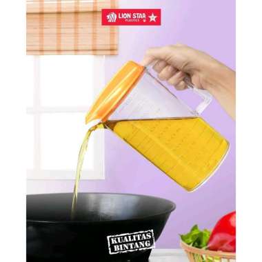 Gelas Takar Ukur Minyak 1000 Ml Kitchen Pitcher 1 Liter Lion Star