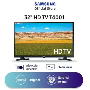 Samsung 32 Inch HD Flat Digital LED TV 32T4001 (Model 2020) Garansi Resmi Hitam