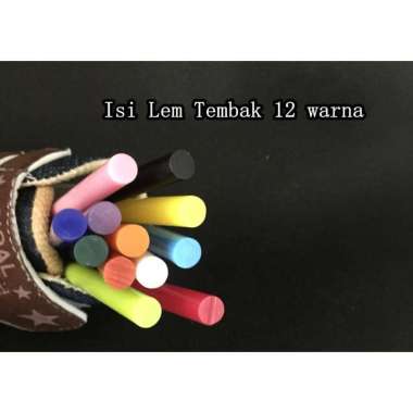 glue stick color isi lem tembak kecil warna warni 10cm isi 12pcs