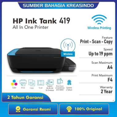 Promo Printer Wireless HP 2775 All In One Print-Scan-Copy ...