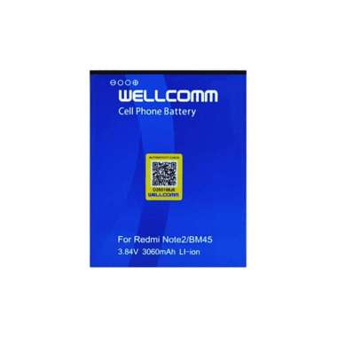 Wellcomm BATTERY DOUBLE IC XIAOMI REDMI NOTE 2, REDMI NOTE PRIME/BM45 Original