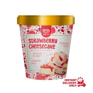 Promo Harga Walls Selection Strawberry Cheesecake 410 ml - Blibli