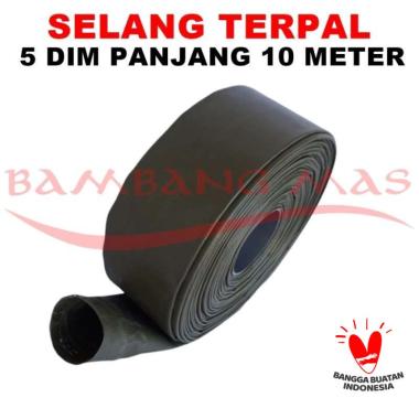 Selang Drip Irigasi Terpal Orchid Semi Karet 5 Dim Panjang 10 Meter