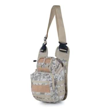Tas Selempang Army Tas Pinggang Tactical Tentara Polisi Tas Paha Pria Doreng Coklat