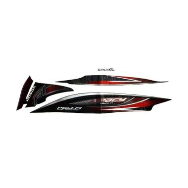 AHM Sticker Body Kiri for Honda Spacy FI Black