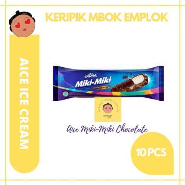 AICE ICE CREAM ES KRIM MIKI-MIKI CHOCOLATE 30 GR - 10 PCS