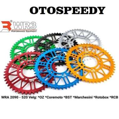 Gear wr3 zx25r gir belakang 48-50T kawasaki zx 25r rear 50t