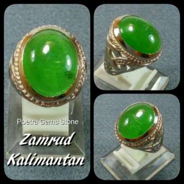 BATU CINCIN ZAMRUD KALIMANTAN BIG SIZE RING 9