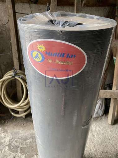 Fiber Pagar Plastik Penutup Pagar Tebal 1,2 mm Tinggi 1 Meter 1 Roll Hitam