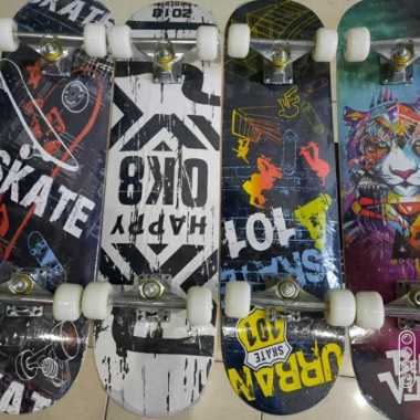 Skateboard dewasa SPEEDS dewasa pasir amplas 100 % ORIGINAL Multicolor