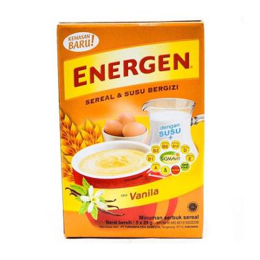 Promo Harga Energen Cereal Instant Vanilla per 5 pcs 30 gr - Blibli