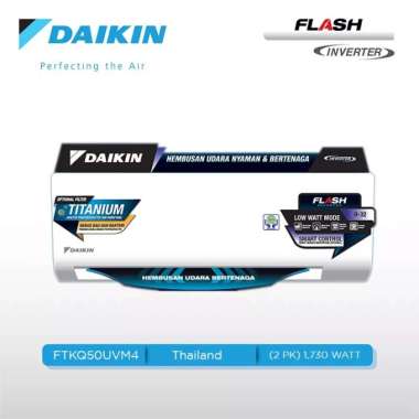 DAIKIN AC Flash Inverter [2 PK] FTKQ50UVM4 + RKQ50UVM4 [INDOOR & OUTDOOR UNIT ONLY] - Thailand