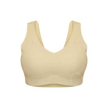You’ve (YouHave) BH Seamless Jumbo Bra Seamless Sport Bra Wanita Tanpa Kait 100064 Cream XXXL