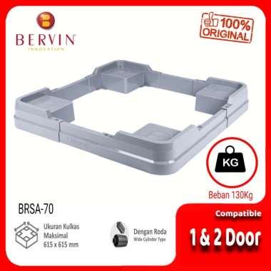 BERVIN BRSA-70 Roda Kulkas 1 Pintu dan 2 Pintu Ukuran Adjustsble