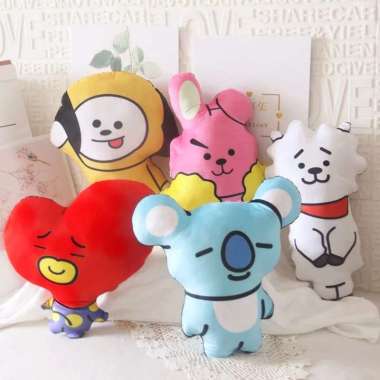 BONEKA BTS BT21 COOKY TATA CHIMMY JUNGKOOK PINK TATA