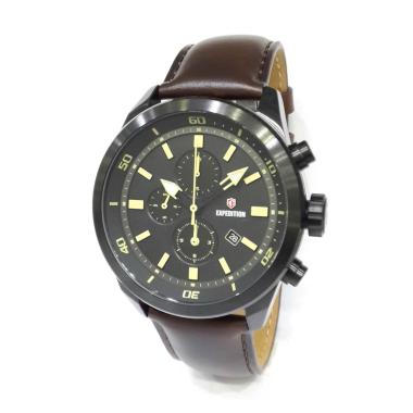 Expedition Chronoraph Jam Tangan Pria [6776MCL] Black  - Beige