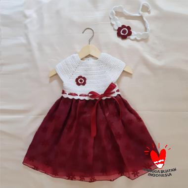 Zeahandmadeid Rajut Princess Dress Anak