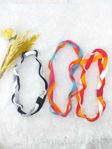 Headband Sport Premium Bando Olahraga Model Korea Hairband Warna RANDOM