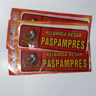stiker pvc Paspampres Merah / stiker Kaca /stiker panjang Paspampres