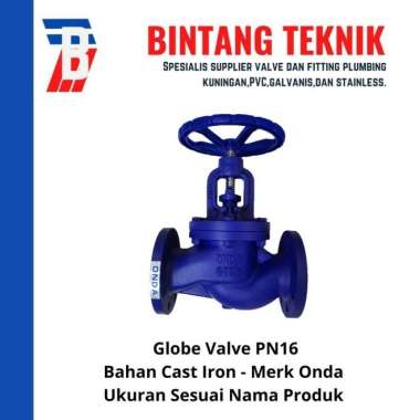 Globe Valve 2" inch Cast Iron Onda PN16 Cast Iron