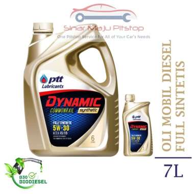 PTT LUBRICANTS DYNAMIC COMMONRAIL FULL SYNTHETIC 5W-30 Original MADE IN THAILAND 7 LITER OLI VENTURE