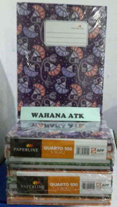 Buku Tulis Hard Cover Paperline Quarto 100