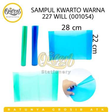 1 PCS SAMPUL KWARTO WARNA 227 WILL / SAMPUL BUKU TULIS / SAMPUL WARNA (001054)
