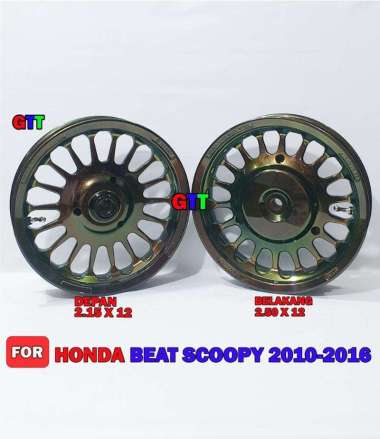 Velg Vnd Roullete Special Colour Ring 12 Honda Beat Scoopy Lama - GREEN