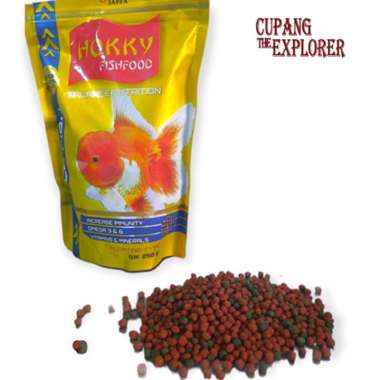 Pakan / Pelet / Makanan Ikan Hokky Gold Fish Food Balance Nutrition Japfa 250gr