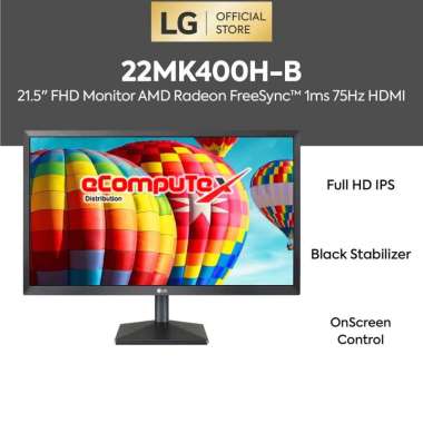 MONITOR LED LG 22MK400H B / 22MK400 21.5 " 22 INCH HDMI VGA - GARANSI RESMI
