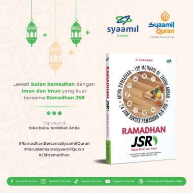 Buku Ramadhan JSR 24 Jam Sukses Ramadhan Ala JSR Menu Ramadhan 120 Motivasi dr. Zaidul Akbar - dr. Z