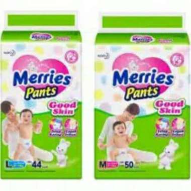 Merries Pants Good Skin Popok Sekali Pakai Mega Pack L44+ 4 // M50+ 4 // L44 // M50 L44 PROMO