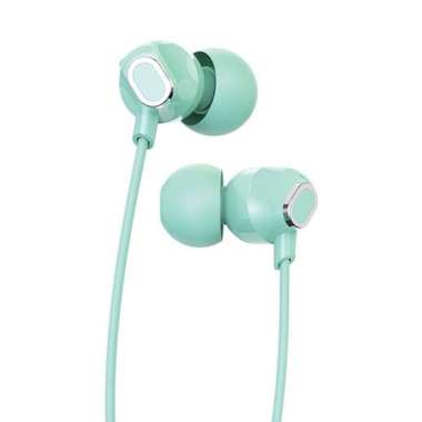 HEADSET - HANDSFREE - HF EARPHONE LOG ON NOVA LO-HF776 SOFT MACARON HIJAU
