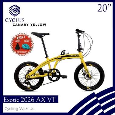 Sepeda Lipat Exotic 2026 AX VT 8 Speed 20 Inch