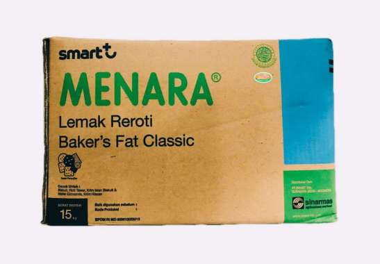 MENARA SHORTENING BAKERS FAT CLASSIC 15KG (MENTEGA PUTIH)