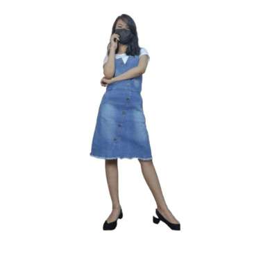 Harga Overall Dress Jeans Pendek 