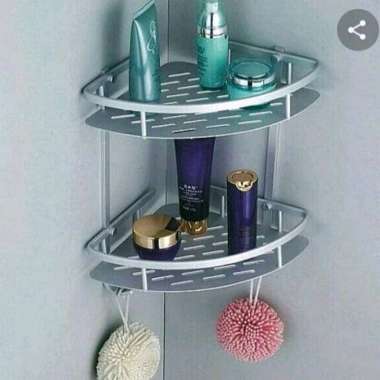 Rak Sudut Kamar Mandi Anti Karat stainless