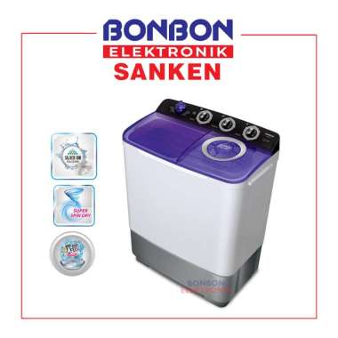 Sanken Mesin Cuci 2 Tabung 7KG TW 883EVL / TW 883 EVL / TW883