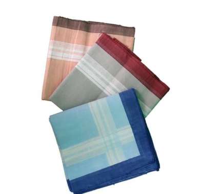sapu tangan pria cowok katun halus isi 3pcs