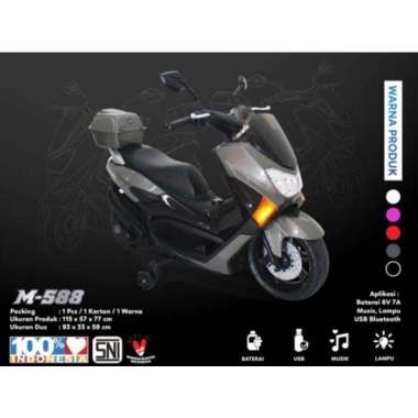 Mainan Anak Motoran Aki PMB 588 Nmax Sepeda Motor Aki Anak