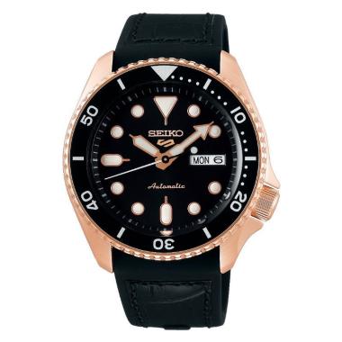 Seiko 5 Sport Sense Style Automatic Jam Tangan Pria [SRPD55K2, SRPD65K3, SRPD76K1] Gold Black