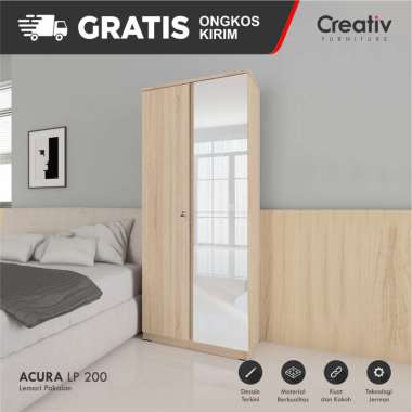 Creativ Lemari Pakaian Minimalis / Wardrobe Baju 2 Pintu / ACURA LP 200