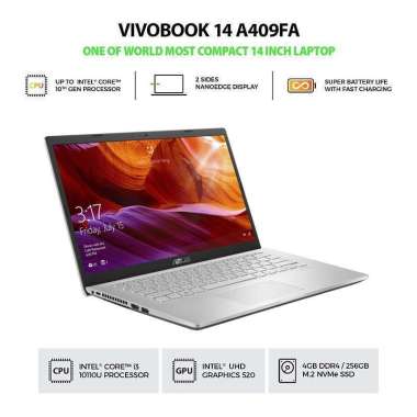 Asus A409FA FHD321 | i3-10110U 4GB 256GB SSD W10+OHS 14" FHD