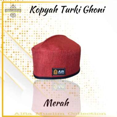 Peci Turky Goni / Peci Turki Ghoni / Songkok Kopiah Turki Peci Ghoni Model Terbaru 5 Merah