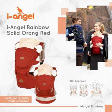 i-Angel Gendongan Bayi / i-Angel Rainbow - Gendongan bayi Solid orang red
