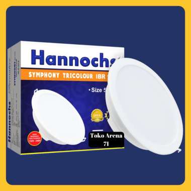 Lampu Downlight Hannochs Symphony Tricolour Bulat IBR 25 Watt 25W 8 Inch