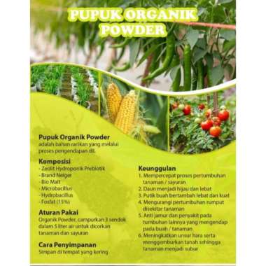 1KG Pupuk Organik Powder Untuk Tanaman Buah, Sayur, Bunga dan Tanaman Keras