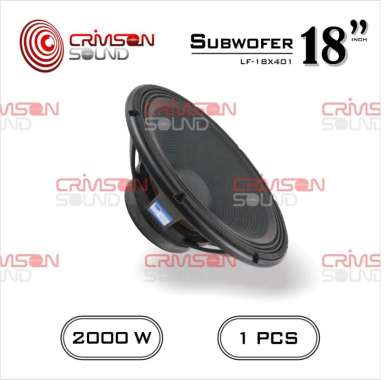 SPEAKER WOOFER 18 INCH COIL 4 INCH CRIMSON PECISIONS LF18X401 Model RCF