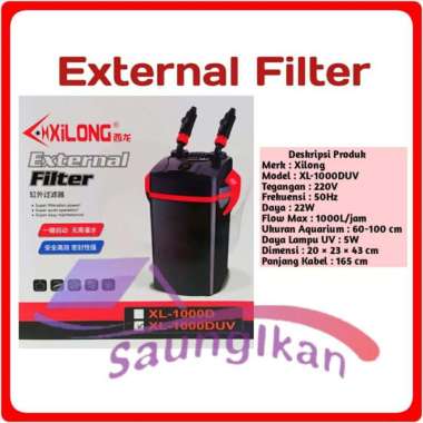 Canister External Filter Plus UV Aquarium Aquascape XILONG XL 1000DUV